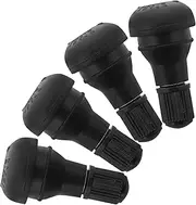HEALLILY 4pcs Rubber Snap-in Tire Valve Stem Extension for Tubeless Rim Holes Heavy Duty Replacement
