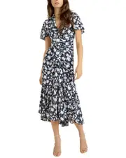 Cinq Sept Graphic Floral Peeta Dress