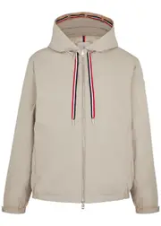 Moncler Cerou Hooded Padded Shell Jacket - Beige - 5, Men's Designer Shell Jacket, Male - 5 5