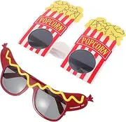 [WESIEVYA] 2 Pairs Funny Glasses Summer Favors Glasses Props Party Glasses for Adults Tropical Decorations Adults Party Glasses Eyewear Costume Sunglasses Party Favors Summer Glasses