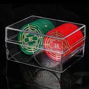 Chip Holder - Poker Chip Rack | Poker Chip Holder | 2-Slot Poker Chip Rack for Home Games, Poker Chip Rack | Poker Table Accessories 2 Slots, Clear Acrylic Poker, Chip Rack Chips for casinoo Or Home