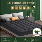 1000GSM Mattress Protector Bamboo Charcoal Pillowtop Topper Bed Cover 45cm Deep