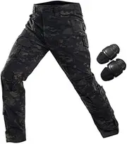 [HANSTRONG GEAR] Men Pants for Tactical Airsoft Military Army Paintball Shooting Pants Combat with Knee Pads
