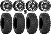 Sedona Sano Bdlk 15x7 Wheels Bk 32" RT320 Tires Polaris RZR XP 1000 / PRO XP