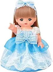 Pilot ink Mell-chan Dress-Up Set, Akogare Mizuiro Dress, Light Blue Aquatic Theme, Doll Clothing Set, Includes Headdress, Dress, Shoes