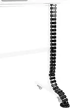 VIVO Magnetic Vertebrae Cable Management Kit, Height Adjustable Desk Quad Entry Wire Organizer, Black, DESK-AC01M