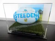 Signed Andrew Ettingshausen Cronulla Sharks NRL Steeden Football - Proof COA