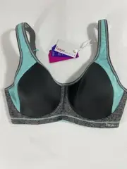 Freya Women’s Active Sonic Underwire Molded Sports Bra gray blue Size 30DD
