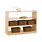Jooyes 3 Shelf Wooden Storage Cabinet Open Back - H76cm