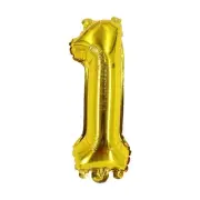 Number One Balloon Gold Number 1 Balloon 32" Foil Mylar Gold Number Balloon