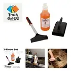 3pcs Set Griddle Cleaning Kit w/Hi-Temp Grill Liquid Cleaner, Premium Griddle...