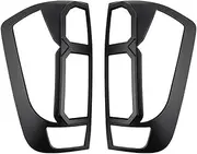 Pair Matt Black Tail Light Cover Trim Compatible With Nissan Navara NP300 D23 2014 2015 2016 2017 2018 2019 2020
