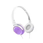 【PIONEER】PIONEER SE-MJ502迷你輕巧耳罩式耳機-紫(SE-MJ502-V)