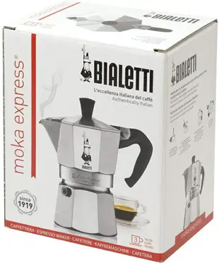 【日本代購】BIALETTI 比亞樂堤 經典 摩卡壺 MOKA 3杯份 銀色