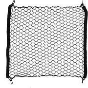 Vidsmow Luggage Net Car Boot Net 70 x 70 cm with 4 Hooks, Boot Net for Luggage Fixing, Elastic Net for Boot Motorhome SUV Car, Separation Net Storage Net Car Universal