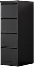 Office Filing Cabinet with Lock, Multifunctional Storage Drawer Organizer for File Data, Large Low Cabinet