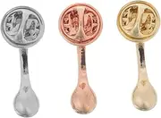 [ROMISBABA] 3pcs Unique Coffee Spoon Shaped Alloy Brooch Pin For Coffee Shops Restaurants Parties Delicate Badge For Bags Hats Clothes Stylish