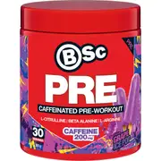 BSC Pre Caffeinated Pre Work Out Grape Ice Pop 300g