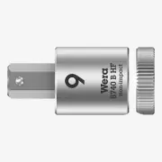 Wera 003041 3/8" Drive Zyklop Hex-Plus Bit Socket with Holding Function 9.0 mm