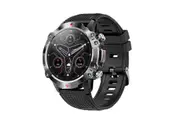 Bluetooth Smart Watch Fitness Tracker Tactical Smartwatch for Android iPhone with Sleep Monitor-Black