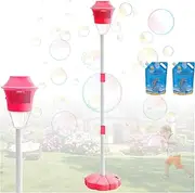 Automatic Bubble Torch Garden Lamp, Adjustable Height Bubble Maker Stand, Rich Bubbles, Cool Sounds and Lights,Create a Dreamy Atmosphere, for Party, Garden, Picnic (C)