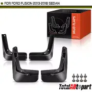 4x Splash Guards Mud Flaps MudFlaps Front & Rear for Ford Fusion 2013-2018 Sedan