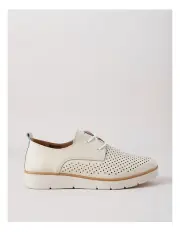 [Regatta] Clancy Flat Shoe in Bone Leather
