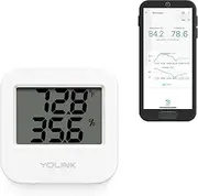 YoLink Smart Wireless Temperature & Humidity Sensor, Wide Temp Range (-22 to 158 Degree) for Freezer, Fridge, Green House, Pet Cage Monitoring, Smartphone Alerts, Works w/Alexa IFTTT -Hub Required