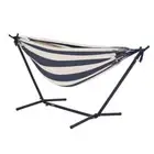Double Hammock with Detachable Stand - 480 lbs Capacity Heavy Duty 2 Blue