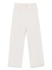[Brunello Cucinelli] Brunello Cucinelli-Jeans Loose Barrel In Denim Tinto Stretch Con Monile-Donna 40 IT