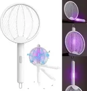 4 in 1Electric Bug Zapper Foldable Hangable Fly Swatter Rechargeable