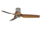 Energy saving Ceiling Fan Flat Nautica Nickel Dc Remote Control