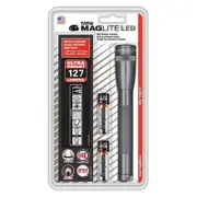 Maglite Mini LED 2-Cell AA Flashlight with Holster Gray