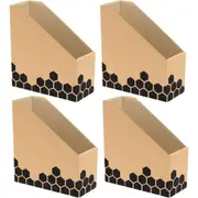 4pc Marbig Enviro Magazine/Book File Box f/ Desk/Home Organiser/Holder/Storage