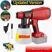 Gen 5 Cordless High Pressure Spray Gun Paint Sprayer For Milwaukee 18V Battery!
