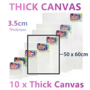 10x Large Thick Artist Blank Canvas Oil Acrylic Painting 50X60 Stretched Art