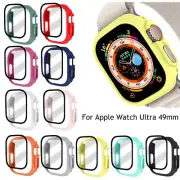 Tempered Glass Screen Protector Cover For Apple Watch Ultra 49mm Hard PC Case