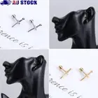 Steel Conch Lobe Tragus Helix Cartilage Earrings Piercing Dagger Ear Studs