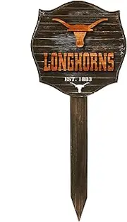 NCAA Texas Longhorns Stake Wood Sign
