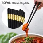 10Pair Non-slip Sushi Chopstick Alloy Chopsticks Kitchen Tableware