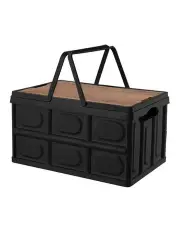 [SOGA] Car & Camping Foldable Storage Box 30L 42cm in Black