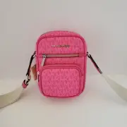Michael Kors Jet Set Item Medium NS Pocket Crossbody Handbag Dragonfruit