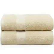 LINENOVA 650GSM 100% Cotton Bath Sheets 90x180 cm - 2 Pack - Linen