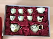 Top Collection Birds China 10 Pieces Tea Set Beautiful Gift Box Unused