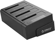 Orico 4 Bay 2.5" & 3.5" SATA to USB 3.0 External Hard Drive Docking Station 1 to 3 Clone Function For HDD SSD (6648US3-C-V1) BLACK