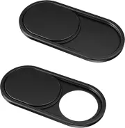 2 Pieces Webcam Cover Slide, 0.023" Ultra-Thin Metal Web Camera Cover for Laptop