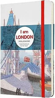 Moleskine I Am London Limited Edition White Large Ruled Notebook Hard