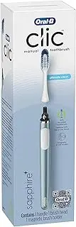 Oral-B Clic Manual Toothbrush (Aqua) with 2 Replaceable Brush Heads and Magnetic Brush Mount
