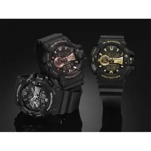 CASIO G-SHOCK 經典黑金 雙顯腕錶 GA-400GB-1A9