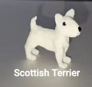 Scottish Terrier Dollhouse 1" MINIATURE DOG PUPPY MICRO PET ANIMAL REPLACEMENT